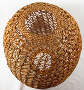 Hong Kong Mid Century Wicker Basket